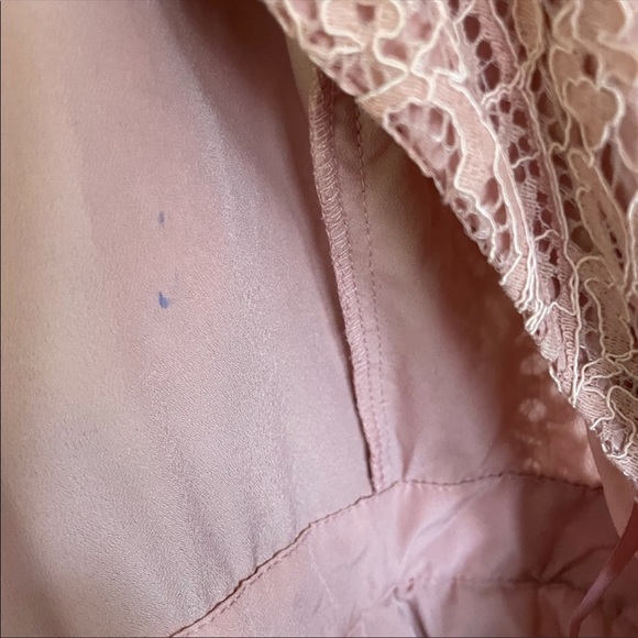 ASOS Pink Lace Midi Dress - Picture 7 of 7